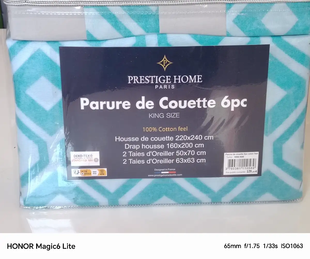 Parure de couette 6 pièces
